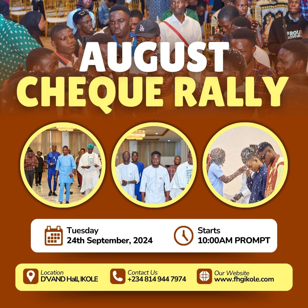 FHG team Ikole August cheque rally